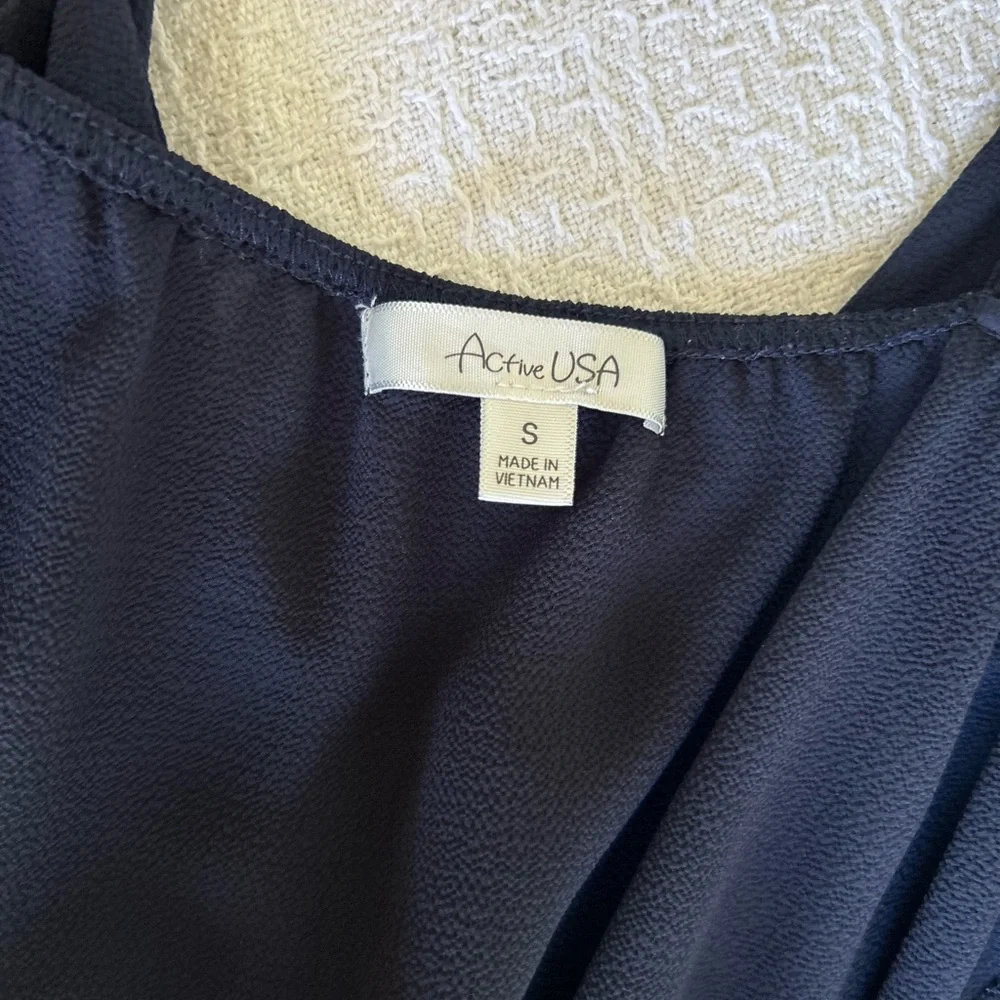 Active USA Black Ruffle Camisole 90’s Y2K - Picture 4 of 6